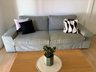 Sofá y mesa de centro en perfecto estado