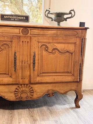 Antiguo Buffet Francés Luis XV Nogal