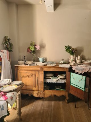 Antiguo Buffet Francés Luis XV Nogal