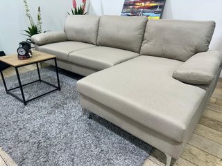 Sofá antimanchas beige 260cm
