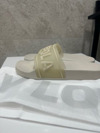 Chanclas Bimba y Lola Beige Talla 38 Nuevas