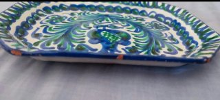 Bandejas de cerámica Granada azul y verde