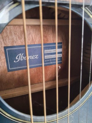 Guitarra Ibanez electro Acústica Azul