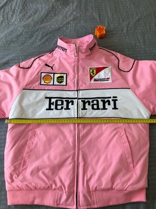 Chaqueta Ferrari Rosa y Blanca talla M