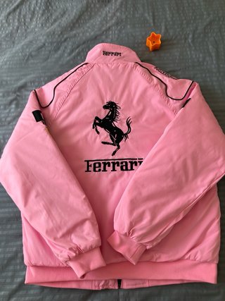 Chaqueta Ferrari Rosa y Blanca talla M