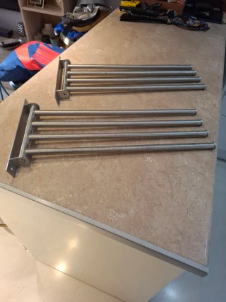 Toalleros Ikea 48x24cm Metal Plateado