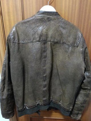 Chaqueta de Piel Chevignon Marrón Talla L
