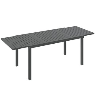 Mesa Jardín Extensible Aluminio Gris 6-8 Personas