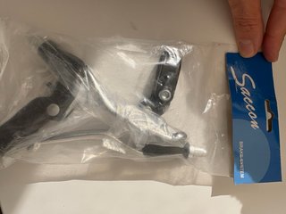 Par de manetas de freno para bicicleta marca Sacco