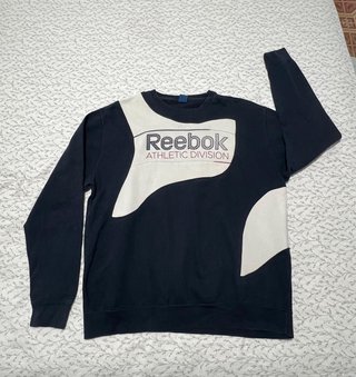 Sudadera Reebok Rework Azul y Blanco