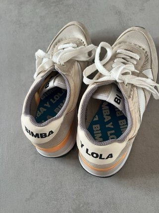 Deportivas Bimba y Lola Beige Naranja