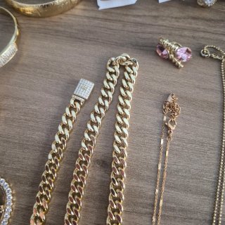 Lote de joyas de oro laminado 14K
