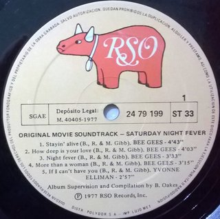 VARIOUS SATURDAY NIGHT FEVER 2XLP 12" 33 RPM 1977