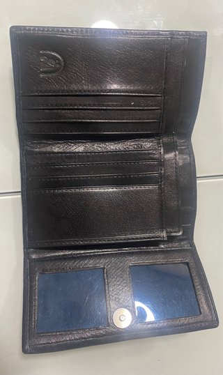 Billetera de Piel y Pelo Natural (14 cm)