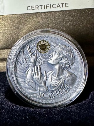 Moneda de Plata pura Icarus de 1 Onza