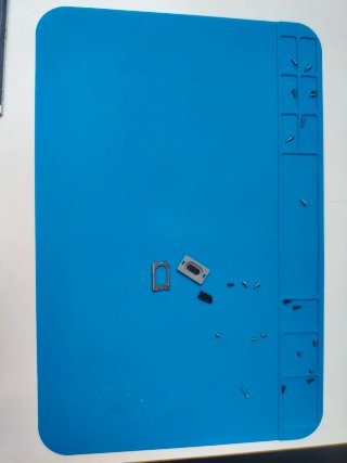 Estera de soldadura azul 30 x 20 cm