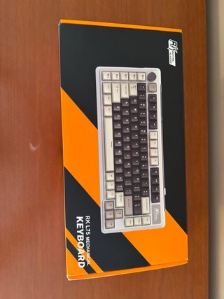 Teclado Mecánico RK L75 Negro/Blanco Inalámbrico