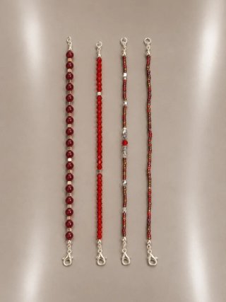 Conjunto 4 Pulseras Cuentas y Cristal