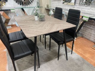 Mesa extensible con 4 sillas – NUEVA