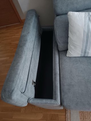 Sofá extensible gris, 3 módulos, impecable.