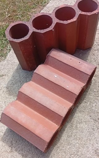 Botellero de barro para 4 botellas