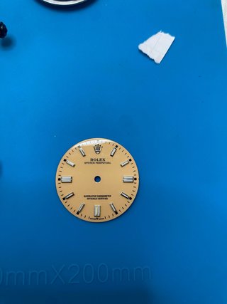 Quadrante Rolex Oyster Perpetual Beige/Oro