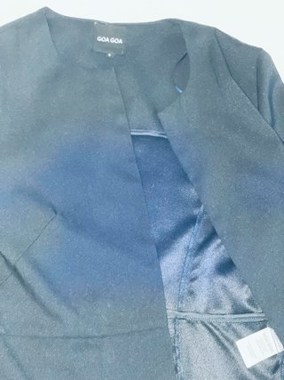 Blazer Goa Goa azul mangas acampanadas Talla S