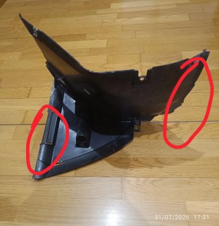 Paso Rueda Guardabarros BMW E46 2003