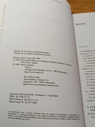 Història de la Catalunya Moderna - Albareda-Gifre