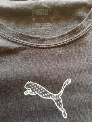 Camiseta Puma negra de mujer – talla 36 / UK 8