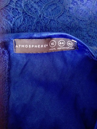 Vestido azul eléctrico Atmosphere T.44
