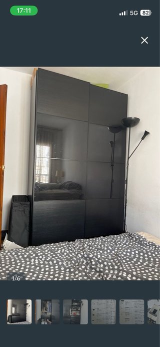 REGALO Puertas correderas PAX negras IKEA