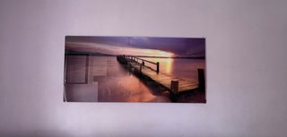 Cuadro Decorativo Muelle Atardecer