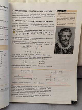 Matemáticas I, Bachillerato