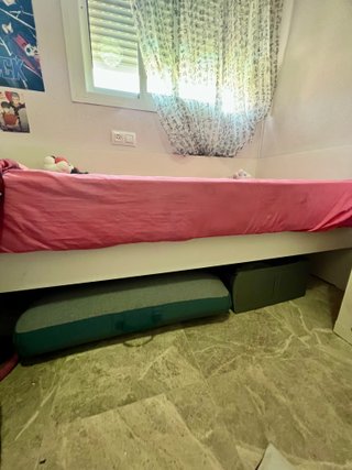 Cama Diván IKEA VIHALS 80x200 Blanca + Somier