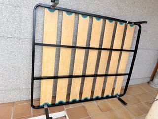Somier 135cm Metal y Madera
