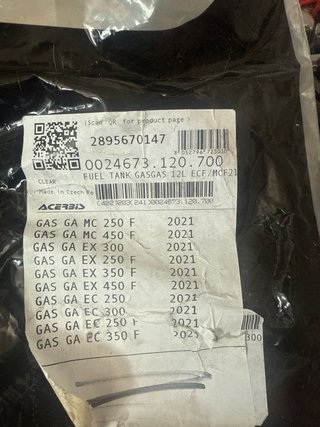 Depósito Acerbis GasGas 21-23
