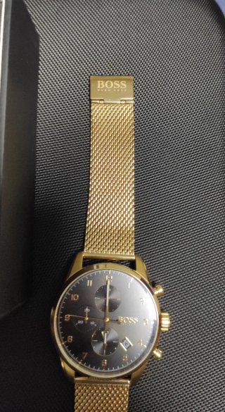 Reloj Hugo Boss Dorado y Negro