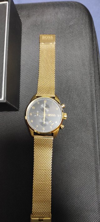 Reloj Hugo Boss Dorado y Negro