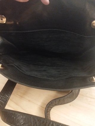 Borsa Pelle Nera Vintage Donna