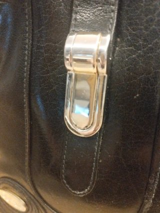 Borsa Pelle Nera Vintage Donna
