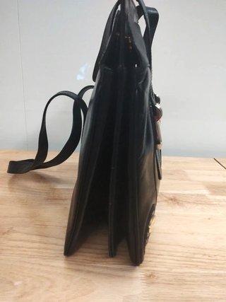 Borsa Pelle Nera Vintage Donna