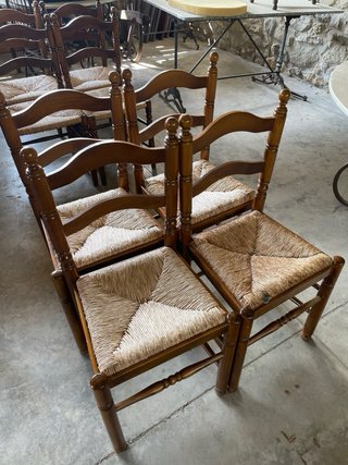 Pack de 4 Sillas de Madera