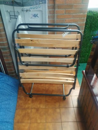 Cama turca plegable, 1,80 x 80 con funda protector