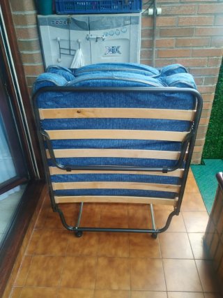 Cama turca plegable, 1,80 x 80 con funda protector