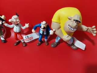 Figuras PVC Mortadelo, Filemón, super ,tronchamula