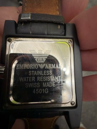 Reloj Emporio Armani Negro y Plateado