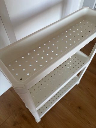 Carrito auxiliar IKEA VESKEN blanco