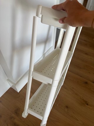 Carrito auxiliar IKEA VESKEN blanco