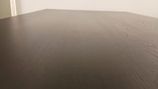Mesa extensible IKEA LANEBERG marrón oscuro